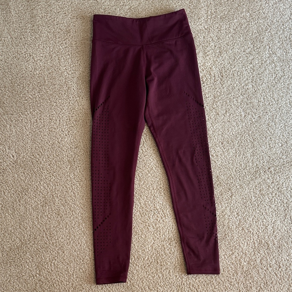Senita Athletics Burgundy (mulberry) High-Waist Leggings
